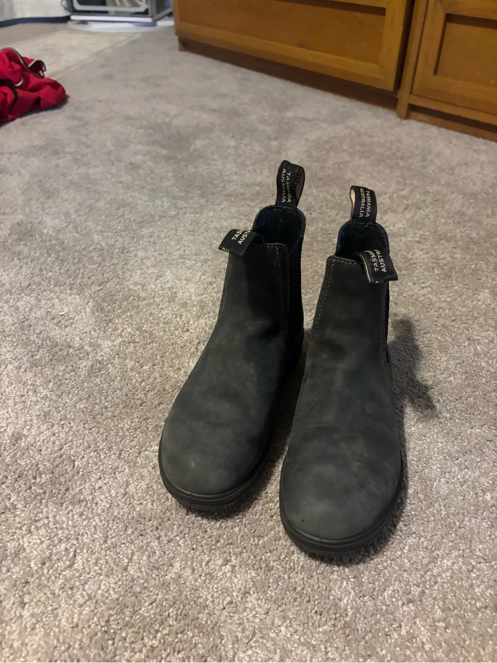 Blundstone Chelsea Boot in Rustic navy and Black Elastic